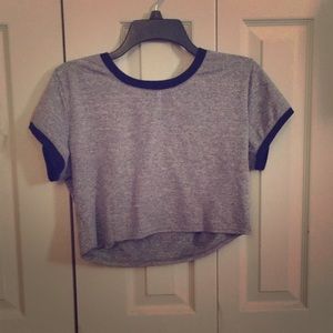 Grey crop top